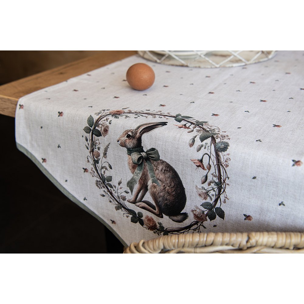 Tischläufer 50x160 cm Beige Baumwolle