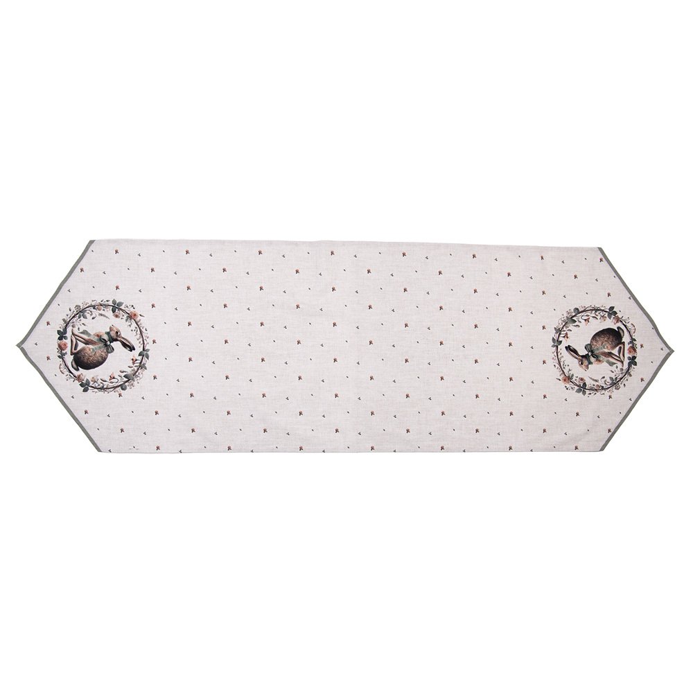 Tischläufer 50x160 cm Beige Baumwolle