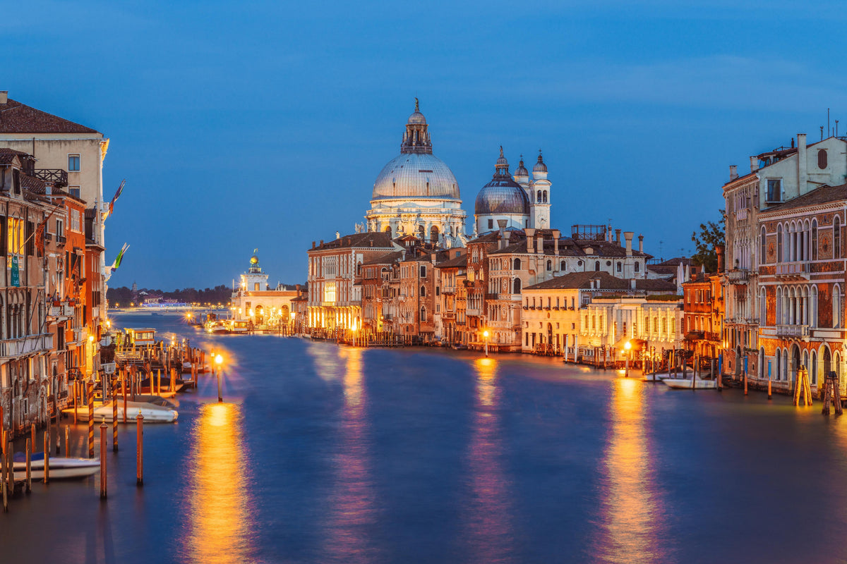 Duschrückwand-Klassischer Panoramablick auf den Canal Grande