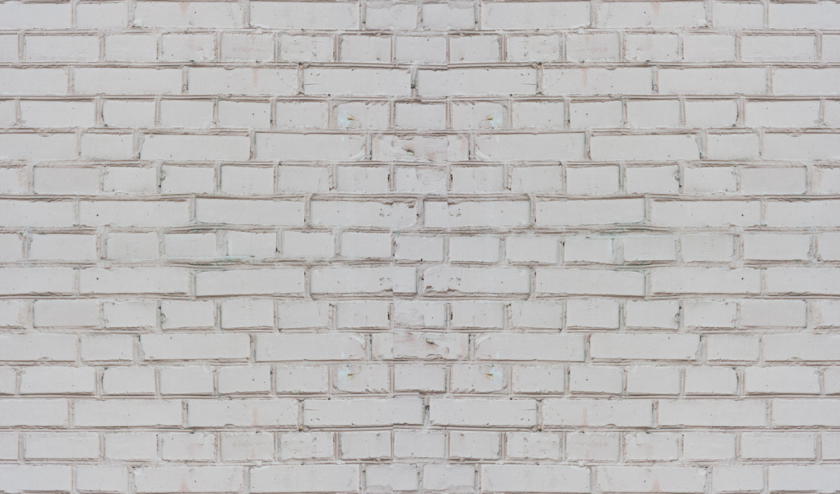 Duschrückwand-Weiß-Beige Ziegelsteinmauer