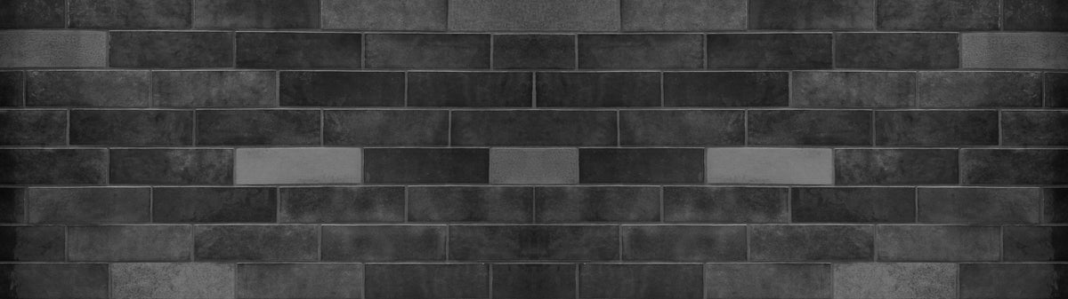 Küchenrückwand-Edle Schwarze Ziegel