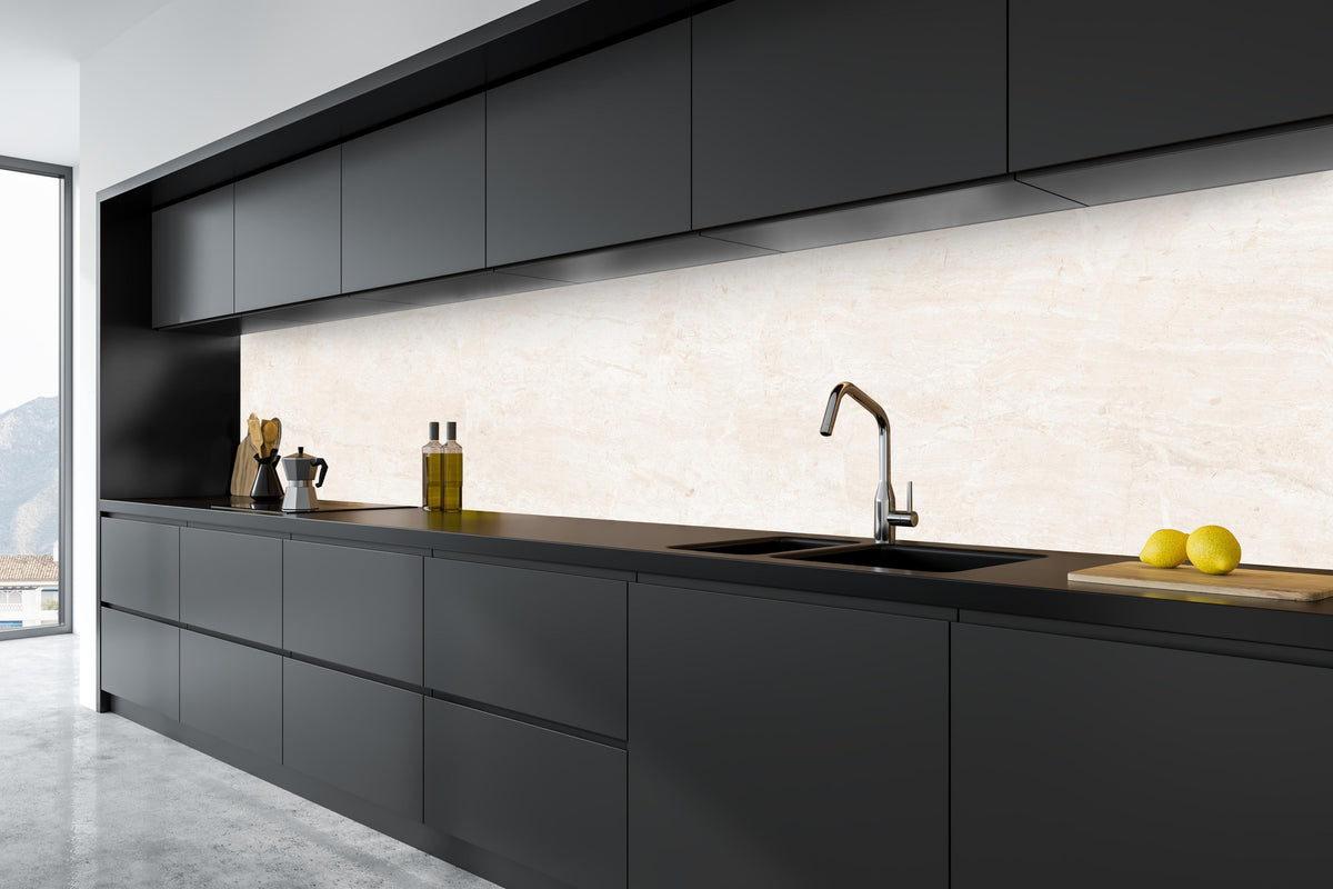 Küche - Italienischer Marmor in tiefschwarzer matt-premium Einbauküche