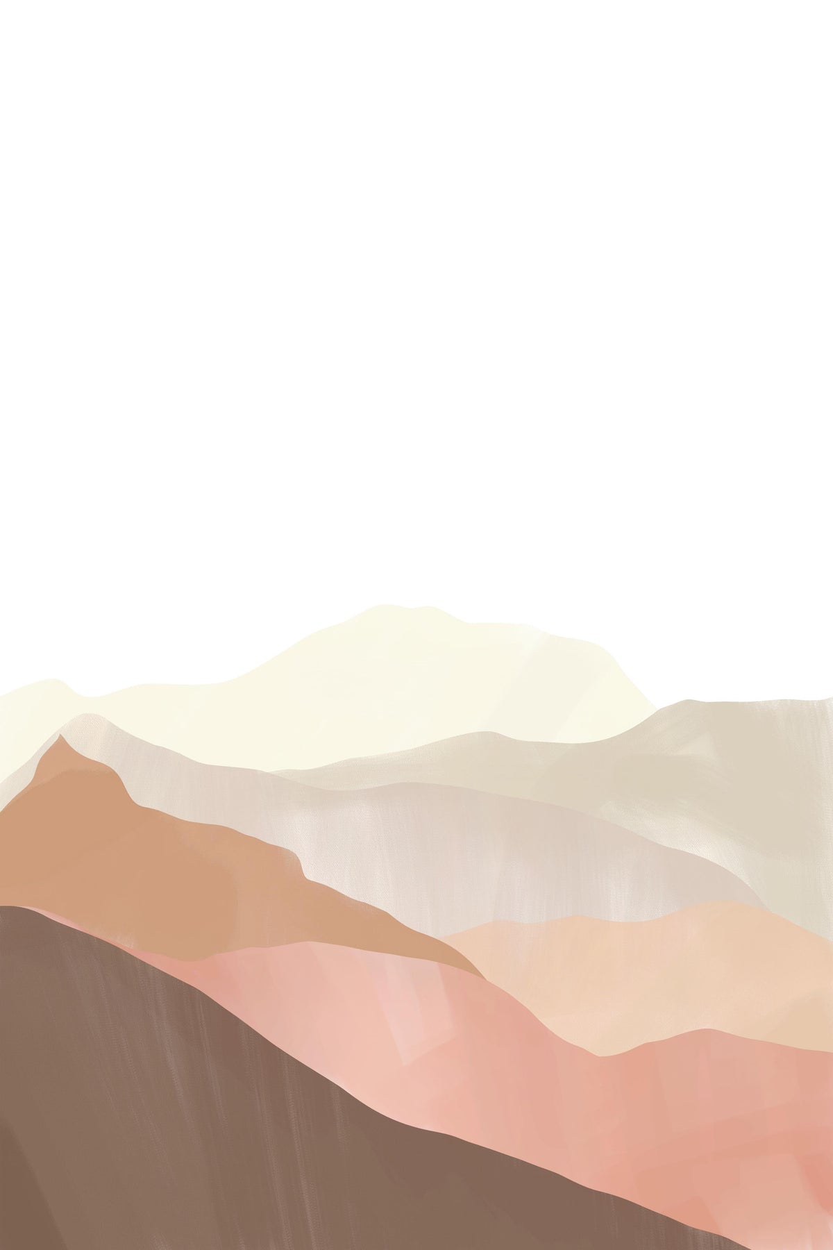 Office Poster-Bergige Landschaft - Gemälde