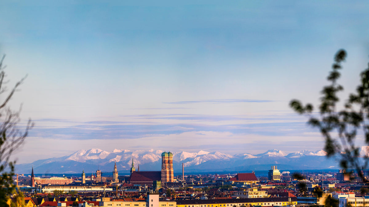 Duschrückwand-München Alpen Panorama