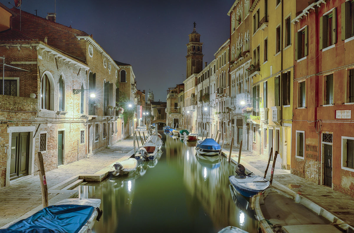 Duschrückwand-Venezia bei Nacht