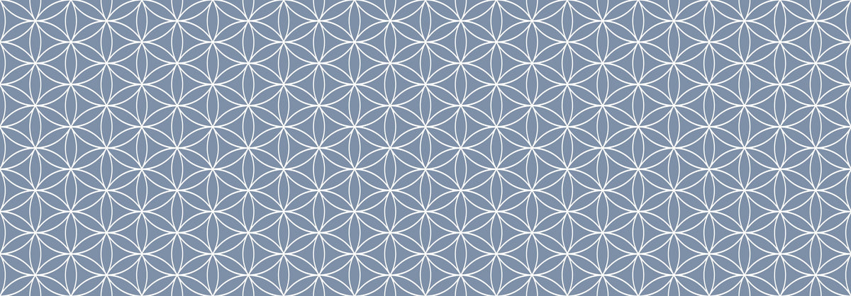 Küchenrückwand-Geometrica Fiori Azzurro polvere