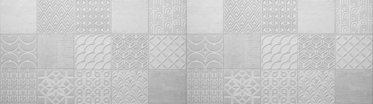 Küchenrückwand-Hellgraue quadratische Mosaik