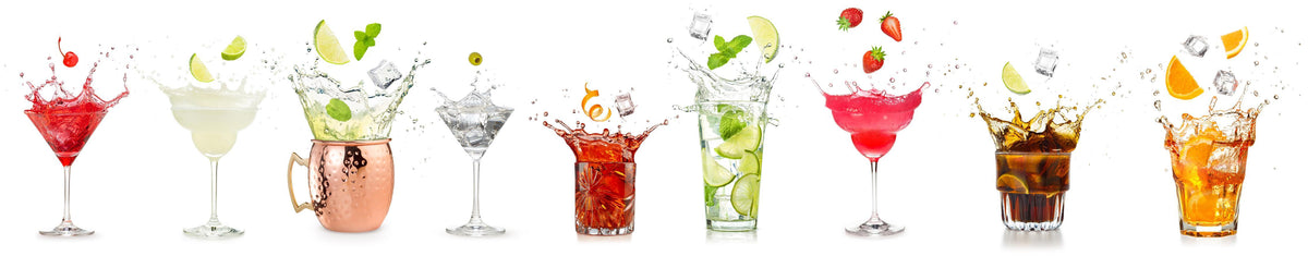Küchenrückwand-Spritzende Cocktails