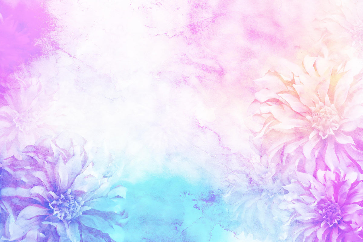 Office Poster-Bunte Blumen - Portrait