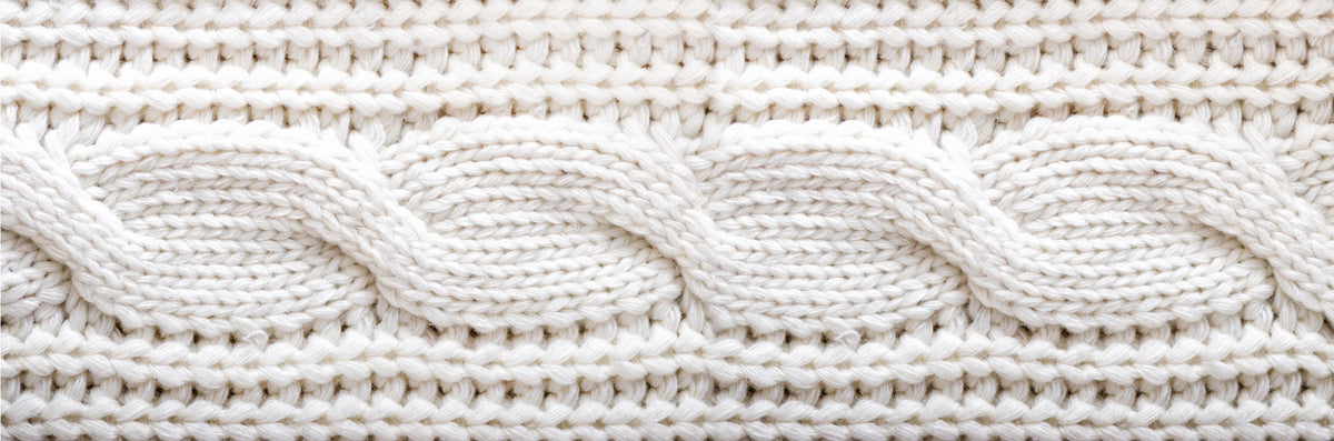 Spritzschutz-Elegante weiße Stricktextur aus Wolle
