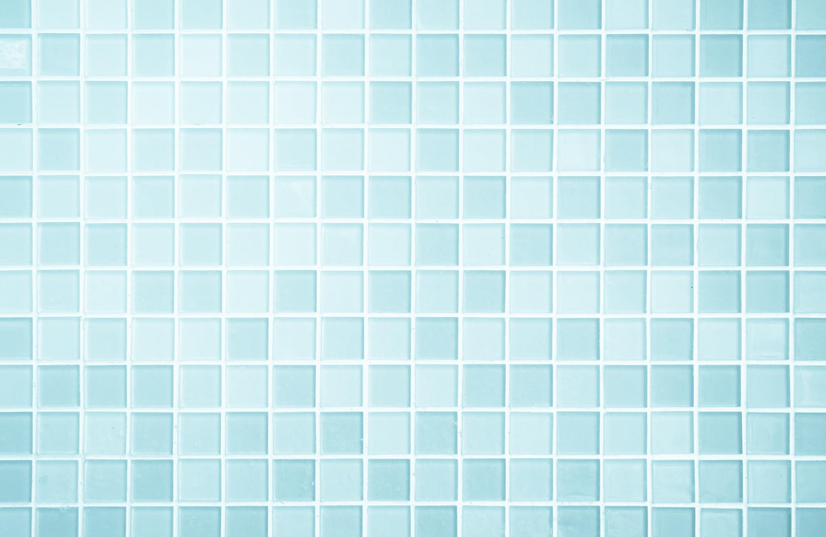Spritzschutz-Moderne Blau-Weiße Wand- und Bodenfliesen