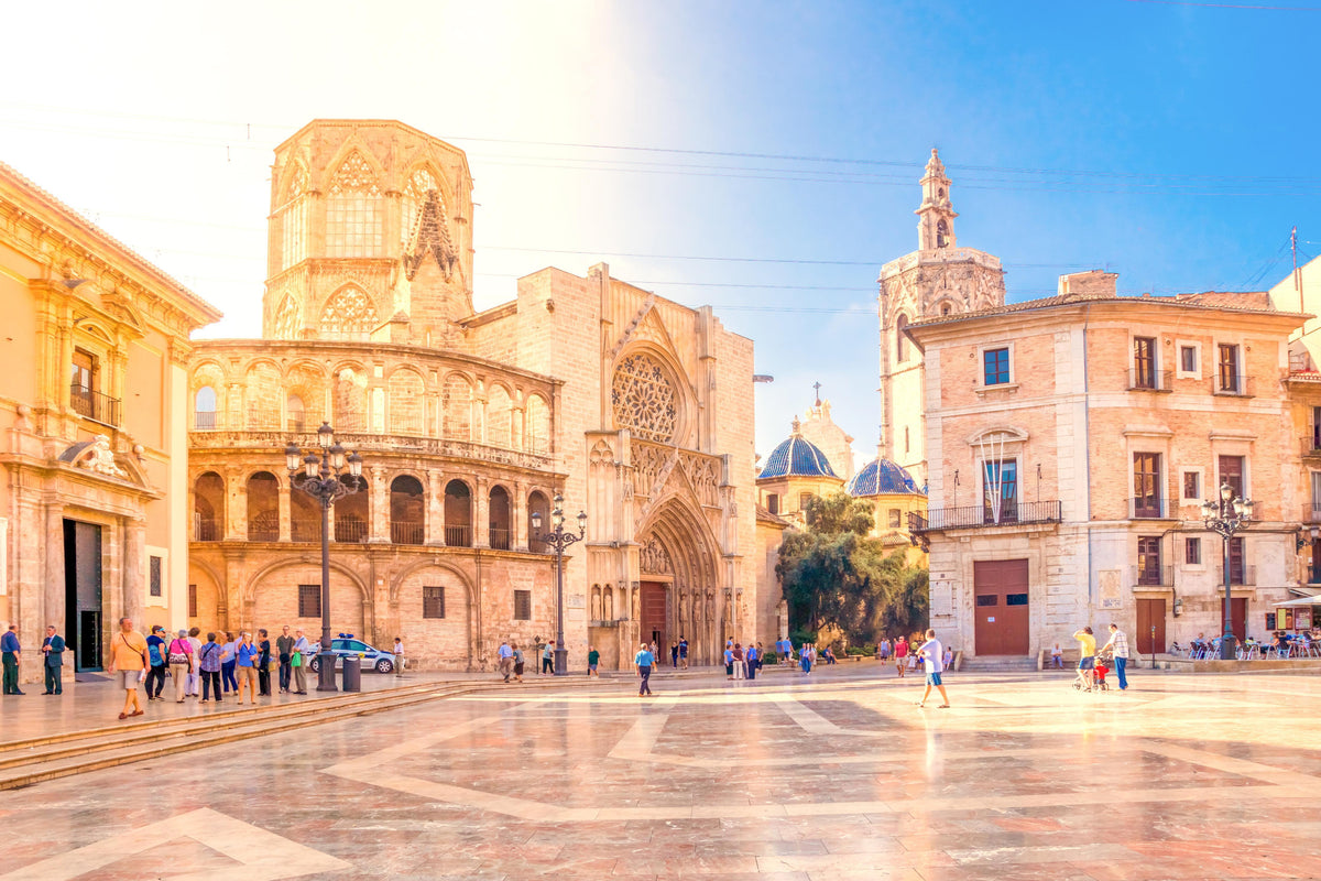 Spritzschutz-Plaza de la Virgen in Spanien