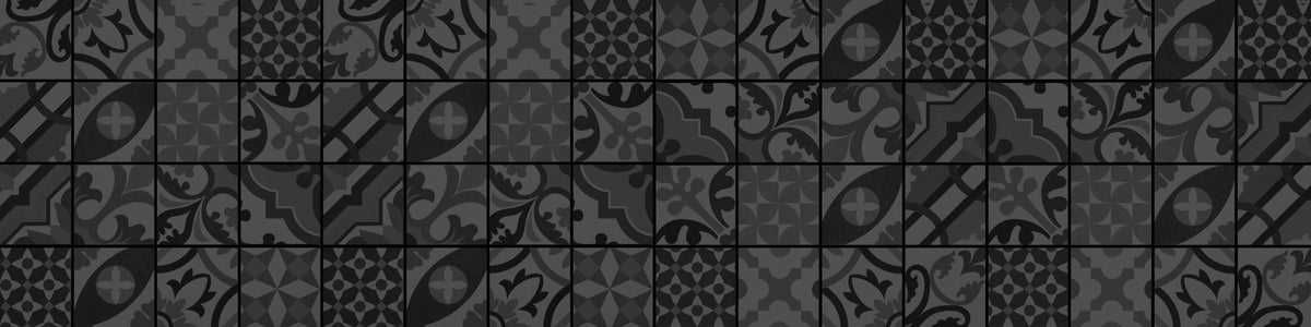 Spritzschutz-Vintage Anthrazit Mosaik Fliesen Panorama